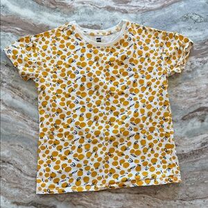Tea Collection Orange Pattern Short Sleeve Tee size 8